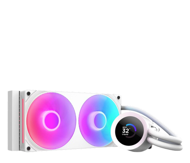 NZXT Kraken Plus 240 RGB White 2x120mm RL-KR240-W2 - 1417123 - zdjęcie